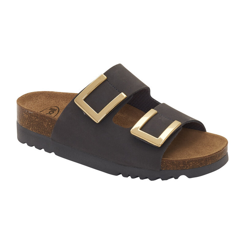 Scholl dámský pantofel MONTEREY 2 STRAPS AD šedá