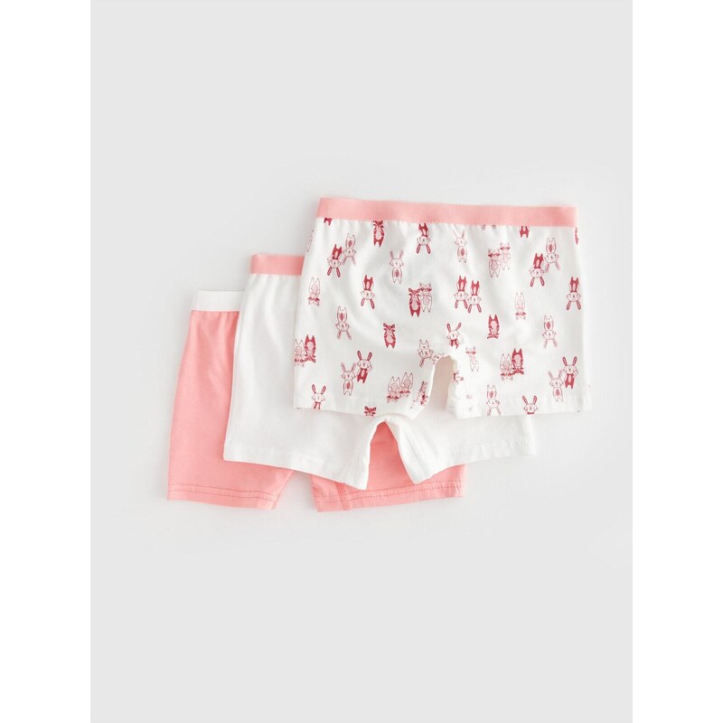 LC Waikiki Cotton Girls' Boxer 3-pack