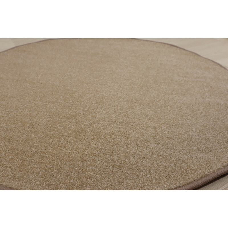 Vopi koberce AKCE: 160x160 (průměr) kruh cm Kusový koberec Eton béžový 70 kruh - 160x160 (průměr) kruh cm