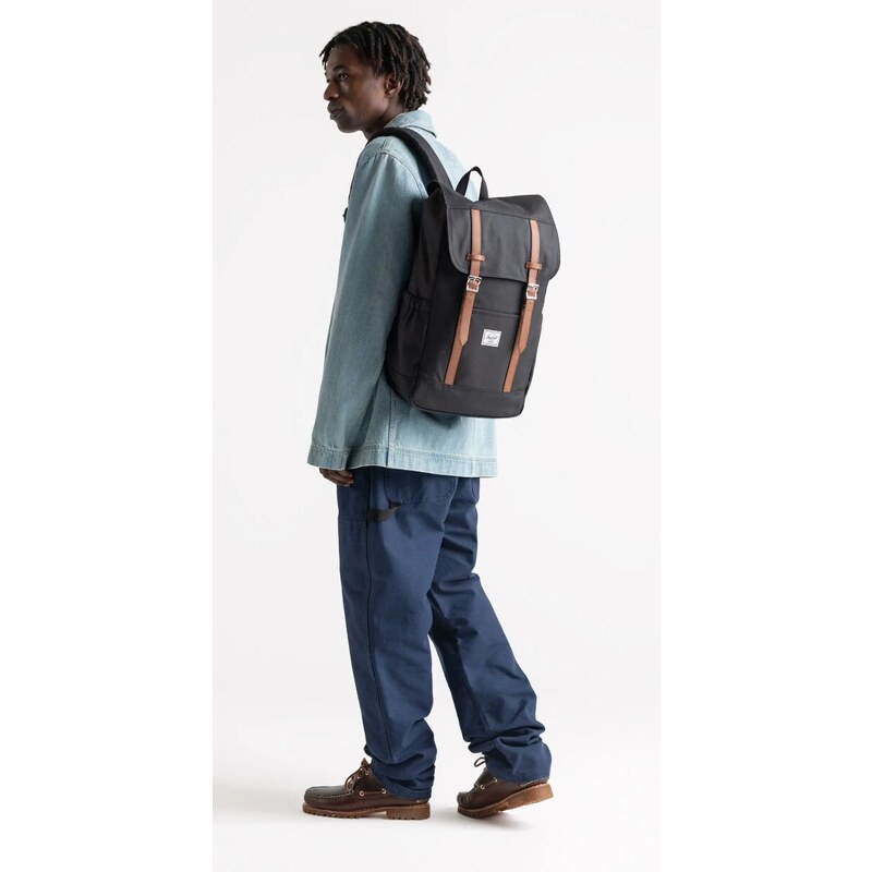 Herschel Retreat New - Raven Crosshatch 23l