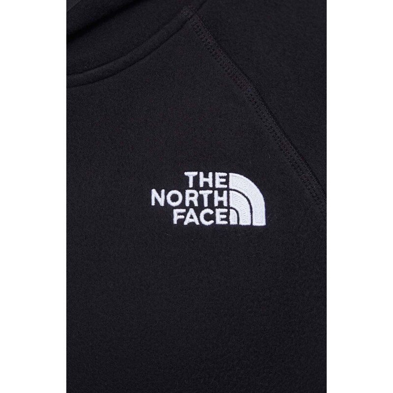 Mikina The North Face pánská, černá barva, s kapucí, s aplikací, NF0A855ZJK31