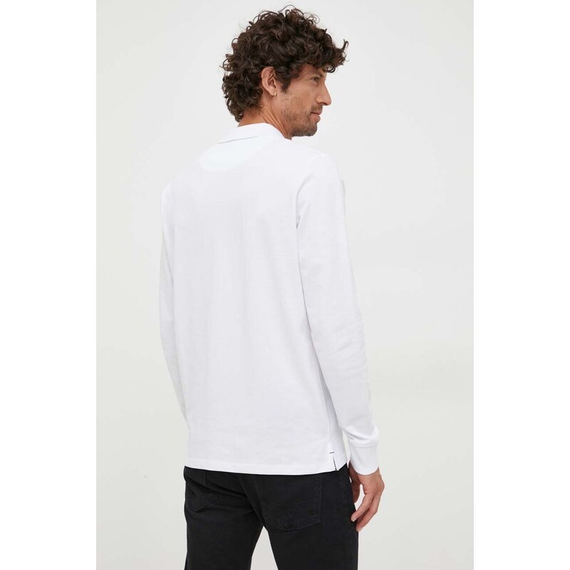 Bavlněné tričko s dlouhým rukávem Pepe Jeans bílá barva