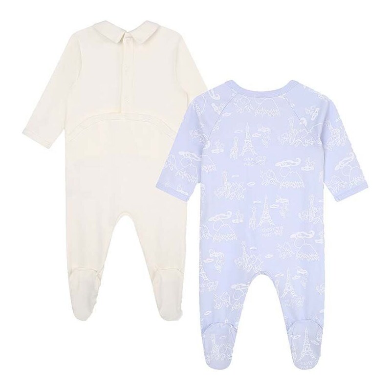 Kojenecké bavlněné dupačky Kenzo Kids 2-pack