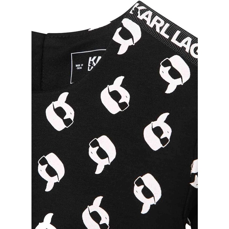 Kojenecká sukýnka Karl Lagerfeld černá barva, midi