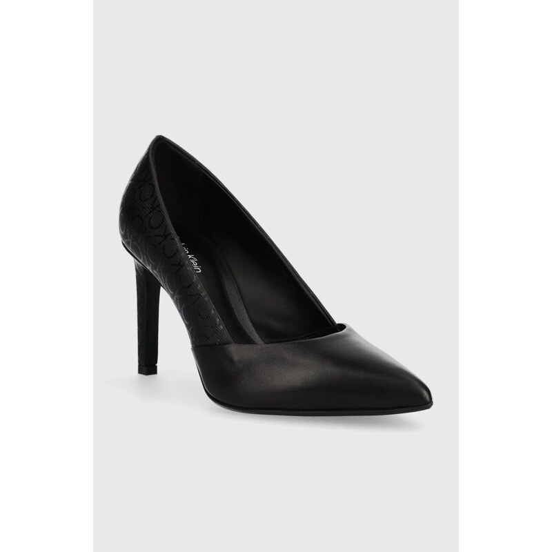 Lodičky Calvin Klein ESS STILETTO PUMP 90 - EPI MN MX černá barva, HW0HW01737