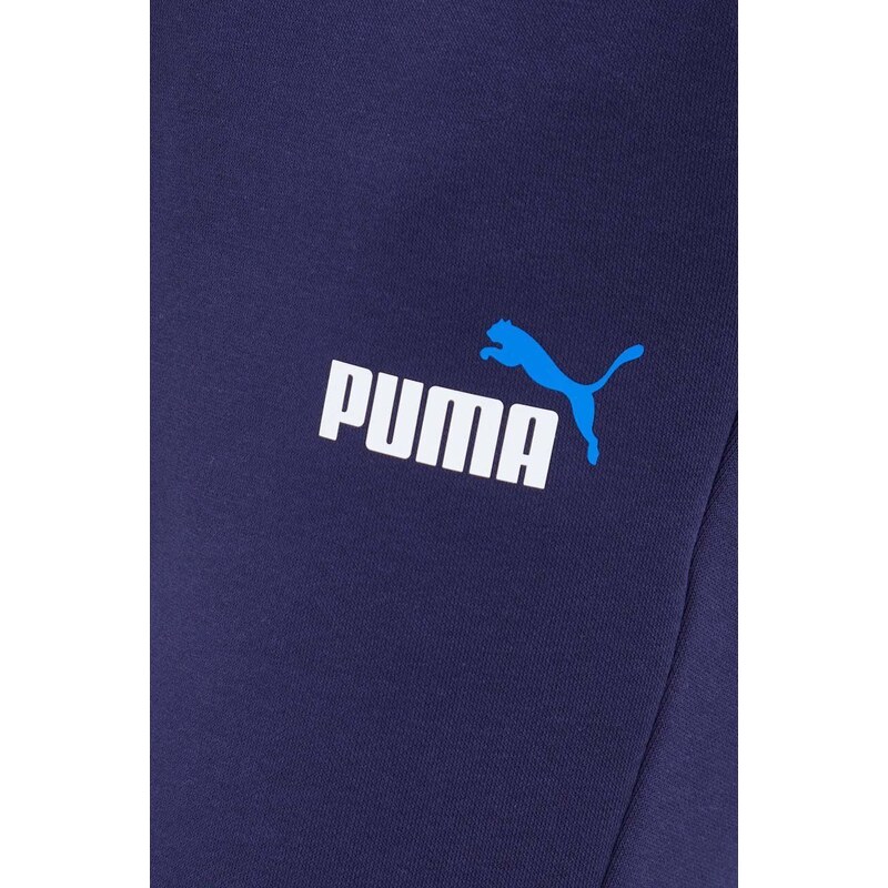 Kalhoty Puma pánské, tmavomodrá barva, hladké