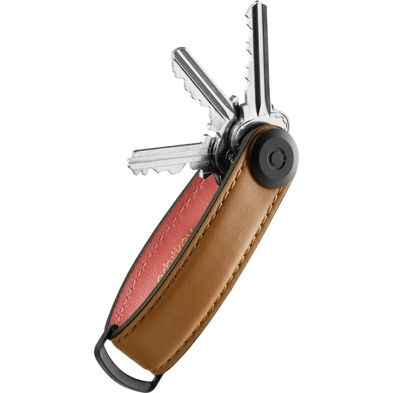 Kožená klíčenka Orbitkey 2.0 Leather Cocoa Rose světle hnědá