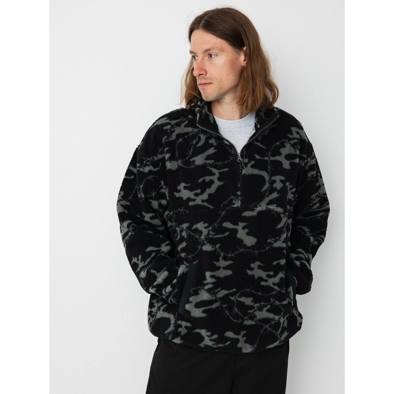 Quiksilver Mikey Zip Sherpa (black mongrel)černá