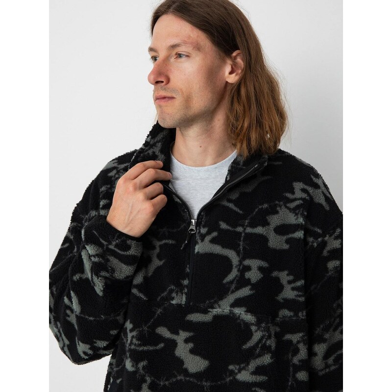 Quiksilver Mikey Zip Sherpa (black mongrel)černá