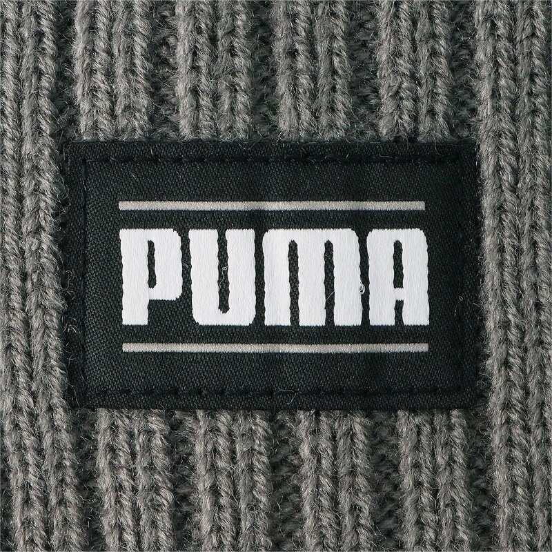Puma Ribbed Classic Cuff Beanie gray