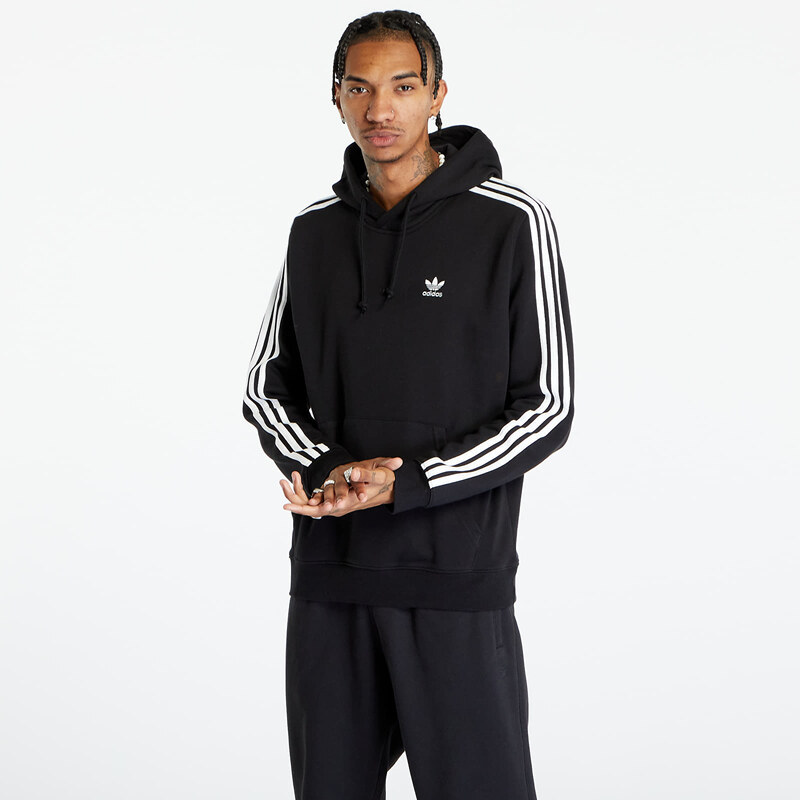 adidas Originals Pánská mikina adidas 3-Stripes Hoody Black