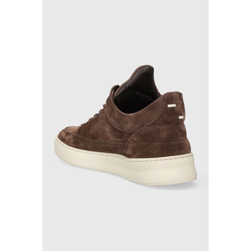 Semišové sneakers boty Filling Pieces Low Top Suede hnědá barva, 10122791909