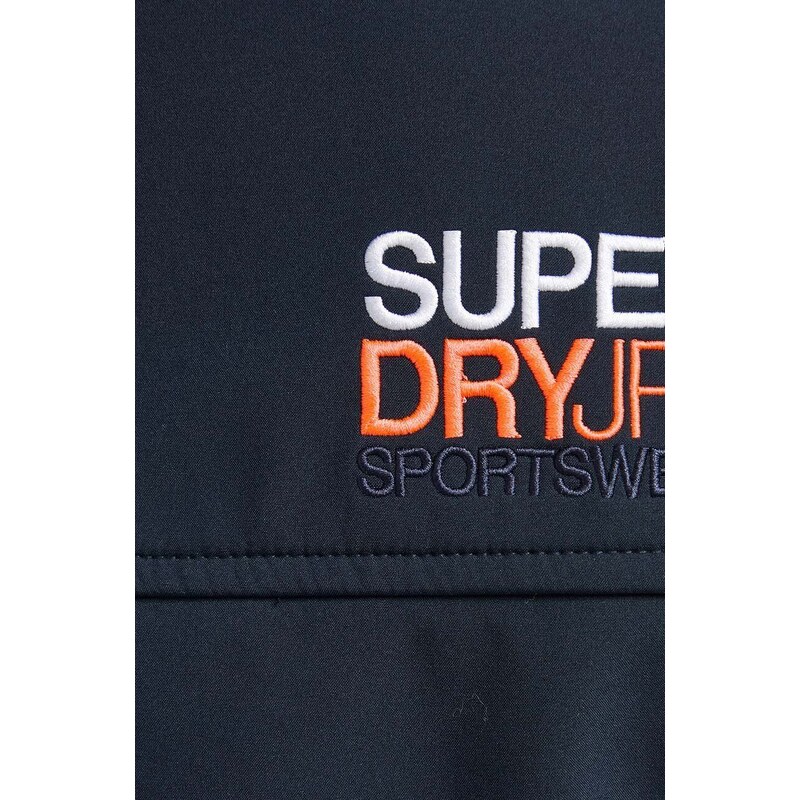 Bunda Superdry dámská, tmavomodrá barva, přechodná