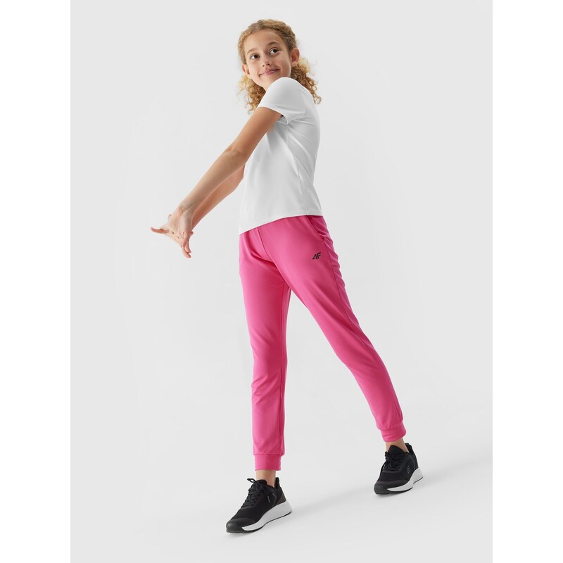 4F Dívčí sportovní kalhoty typu jogger