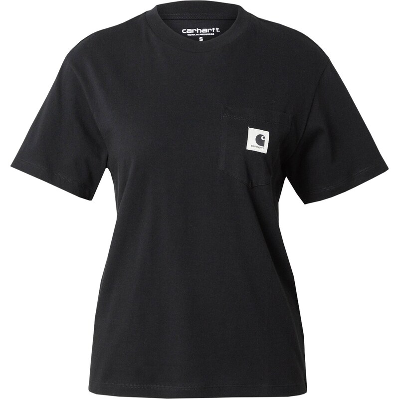 Carhartt WIP Tričko W S/S Pocket černá / bílá
