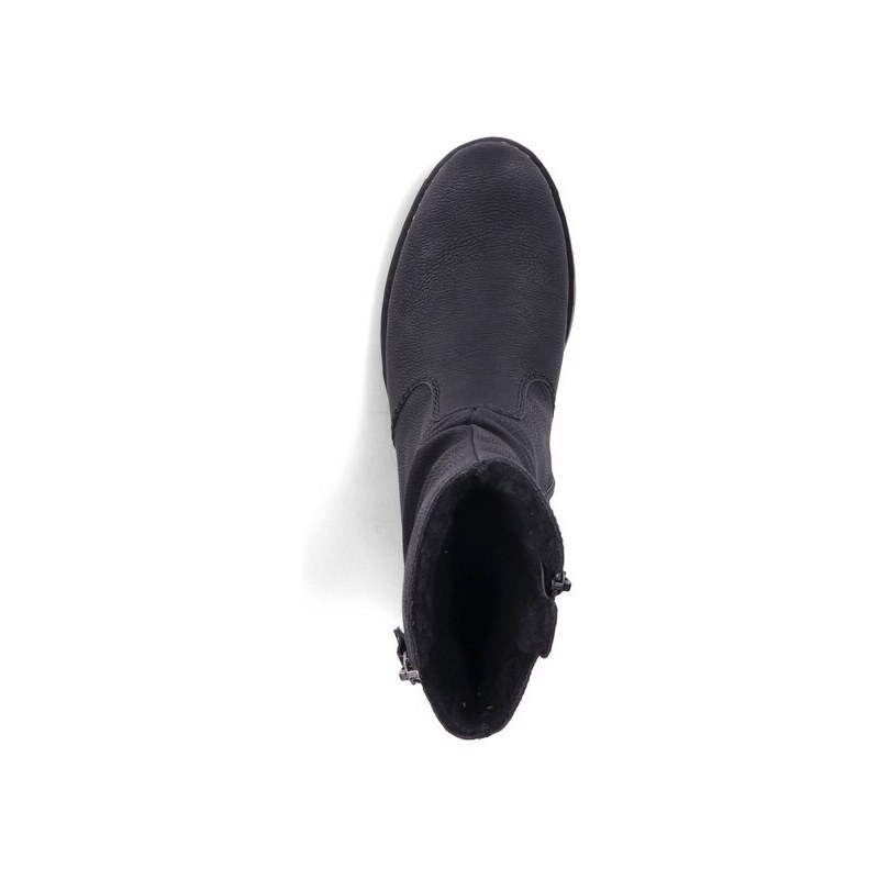 Vyšší kotníková obuv se stélkou z paměťovou pěnou Rieker Z6892-00 černá