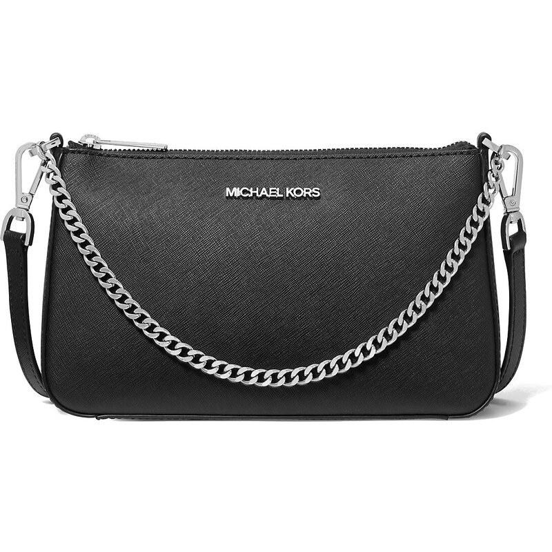 Michael Kors Jet Set Medium Saffiano Leather Crossbody Bag Black 112294062