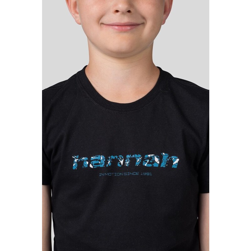 Chlapecké bavlněné triko Hannah RANDY JR anthracite (print)
