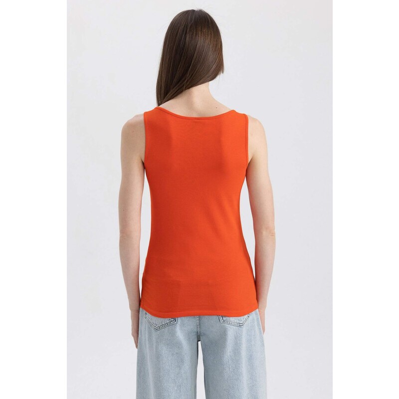 DEFACTO Slim Fit Crew Neck Singlet