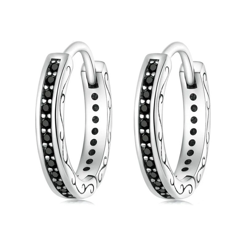 GRACE Silver Jewellery Stříbrné náušnice se zirkony Nicol - stříbro 84439556