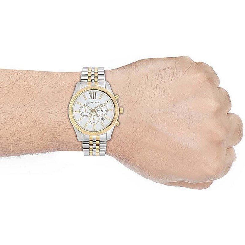 Hodinky Michael Kors stříbrná barva