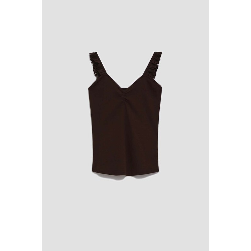 Marisse DÁMSKÝ TOP L-TS-4057 D.DUB