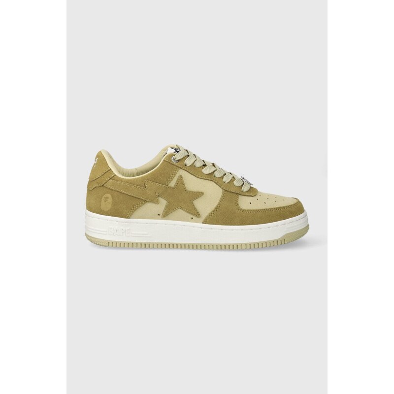 Semišové sneakers boty A Bathing Ape BAPE STA #3 001FWI701008I béžová barva