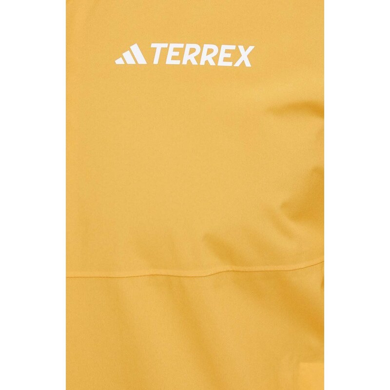Nepromokavá bunda adidas TERREX Multi RAIN.RDY pánská, žlutá barva