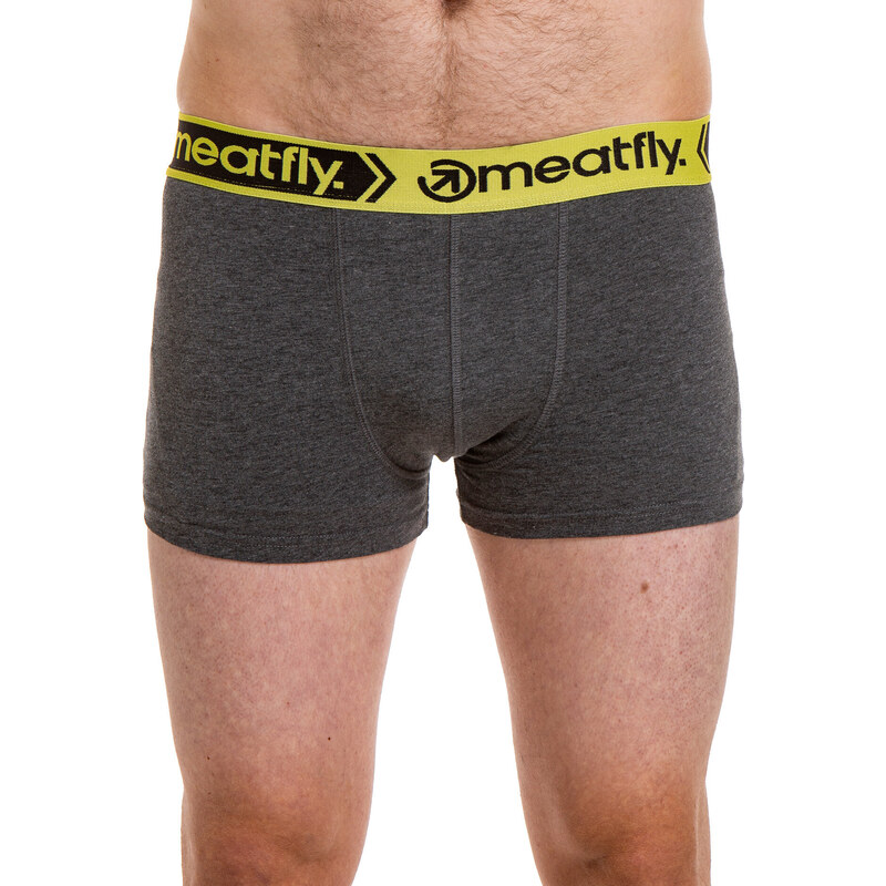 Meatfly pánské boxerky Balboa Boxershorts Double Pack Grey