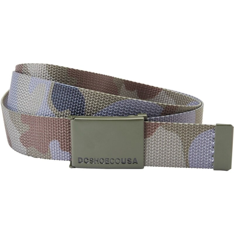 Dc shoes pánský pásek Web Belt 3 Woodland Camo Castlerock | Maskáč