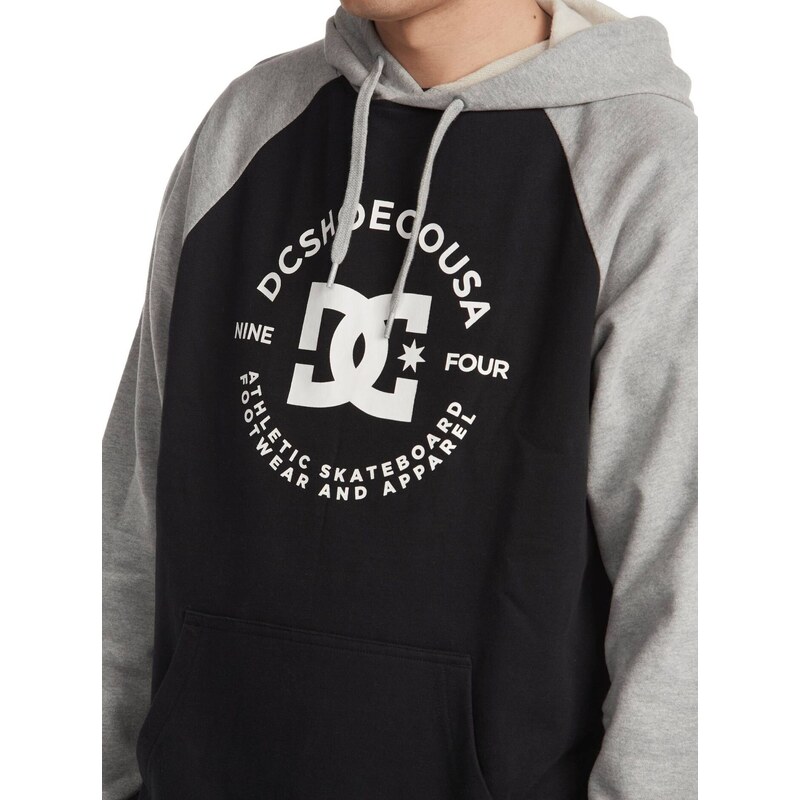 Dc shoes pánská mikina Star Pilot Raglan Black / Grey Heather | Černá