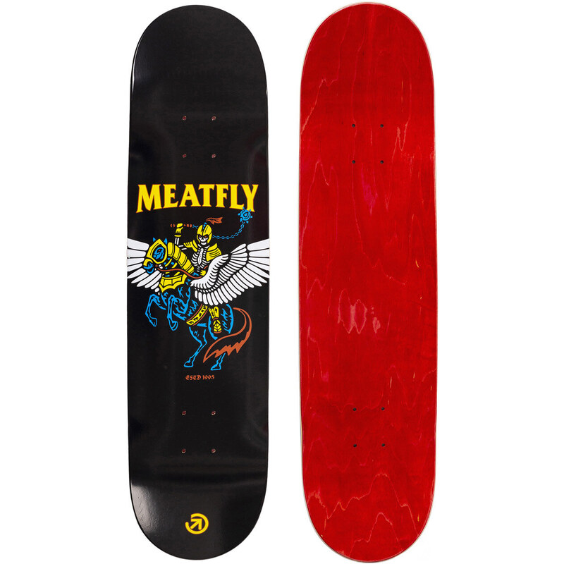 Meatfly skateboardová deska Mace High A - Black | Černá