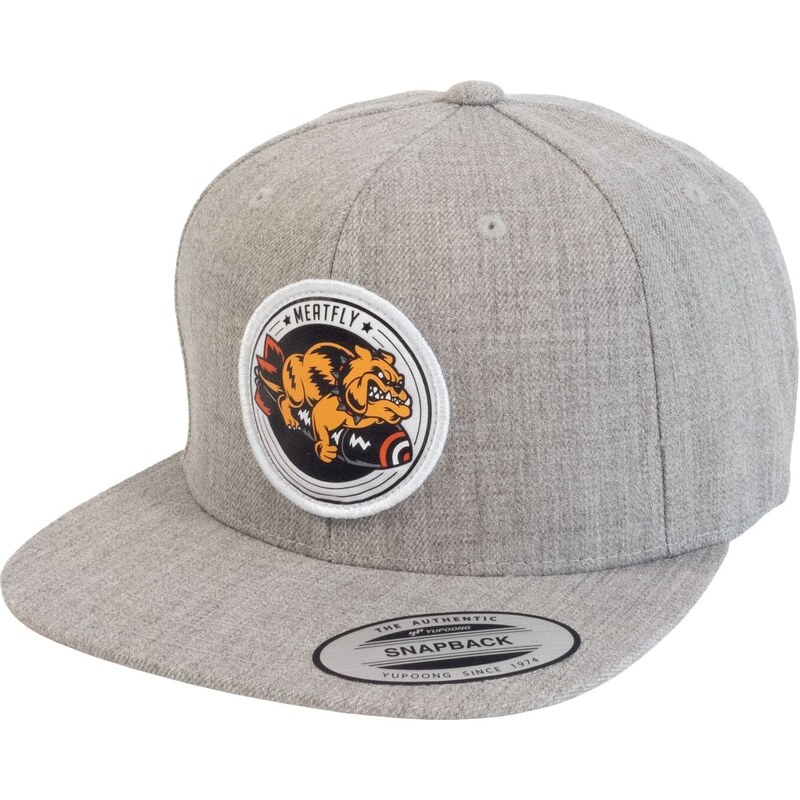 Kšiltovka Meatfly Hornet Snapback, šedá Heather