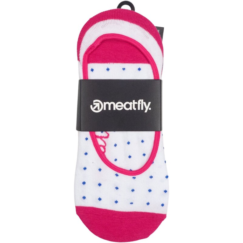 Meatfly ponožky Low Socks Triple Pack Fuchsia Dots | Fialová