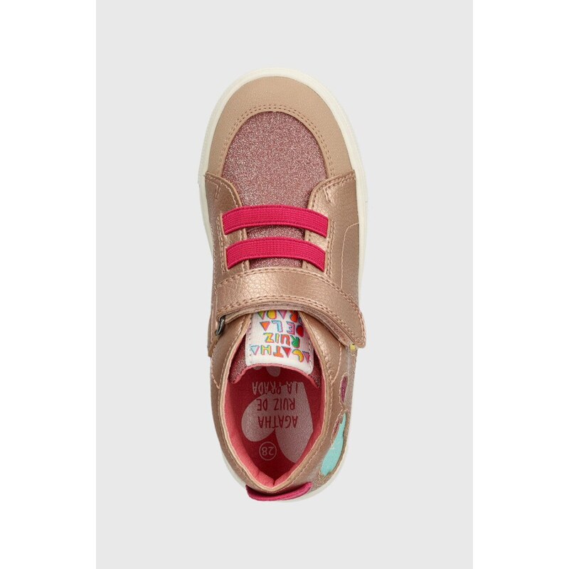 Dětské sneakers boty Agatha Ruiz de la Prada zlatá barva