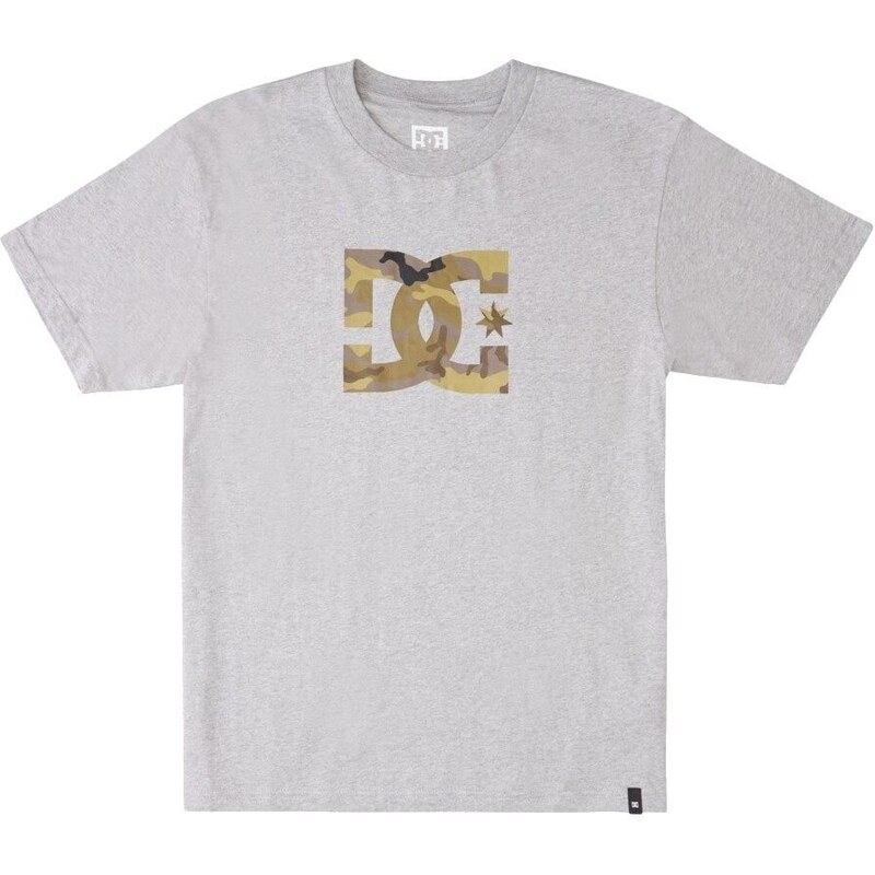 Dc shoes pánské triko Star Camo Fill Heather Grey | Šedá