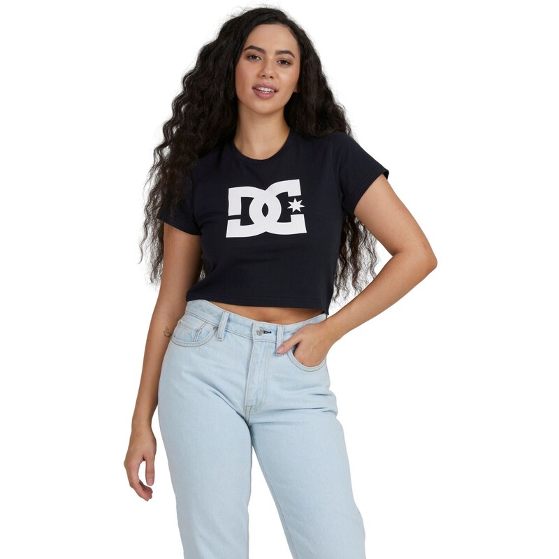 Dc shoes dámské tričko Star Crop Black | Černá