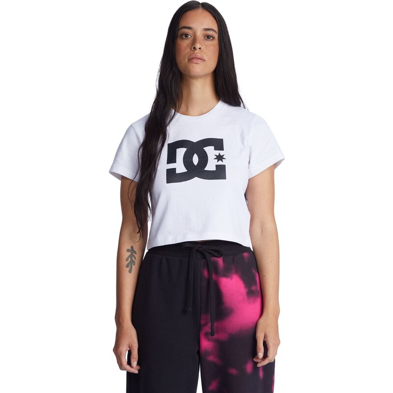 Dc shoes dámské tričko Star Crop White | Bílá