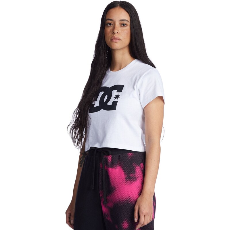 Dc shoes dámské tričko Star Crop White | Bílá