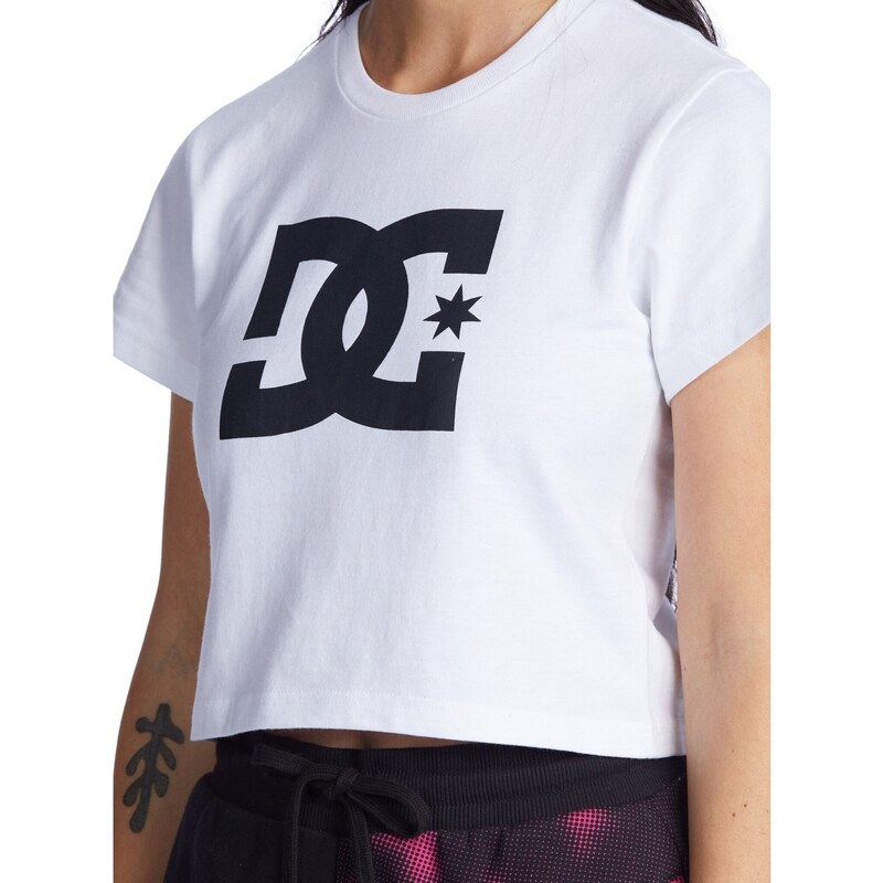 Dc shoes dámské tričko Star Crop White | Bílá