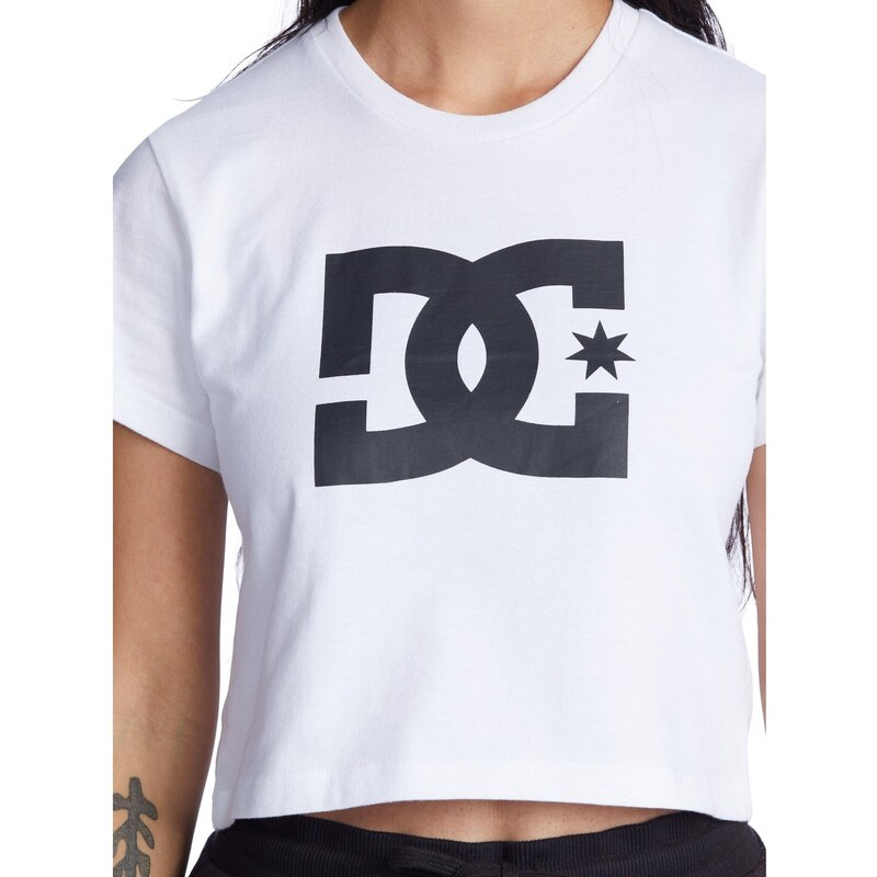 Dc shoes dámské tričko Star Crop White | Bílá