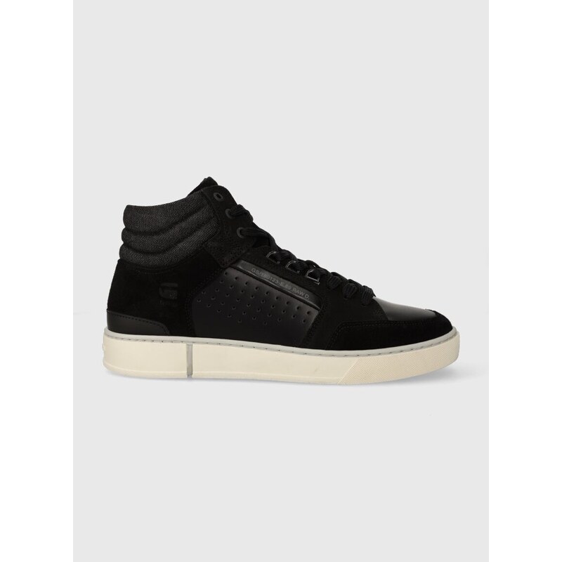 Sneakers boty G-Star Raw RAVOND II MID LEA černá barva, 2342005714.BLK