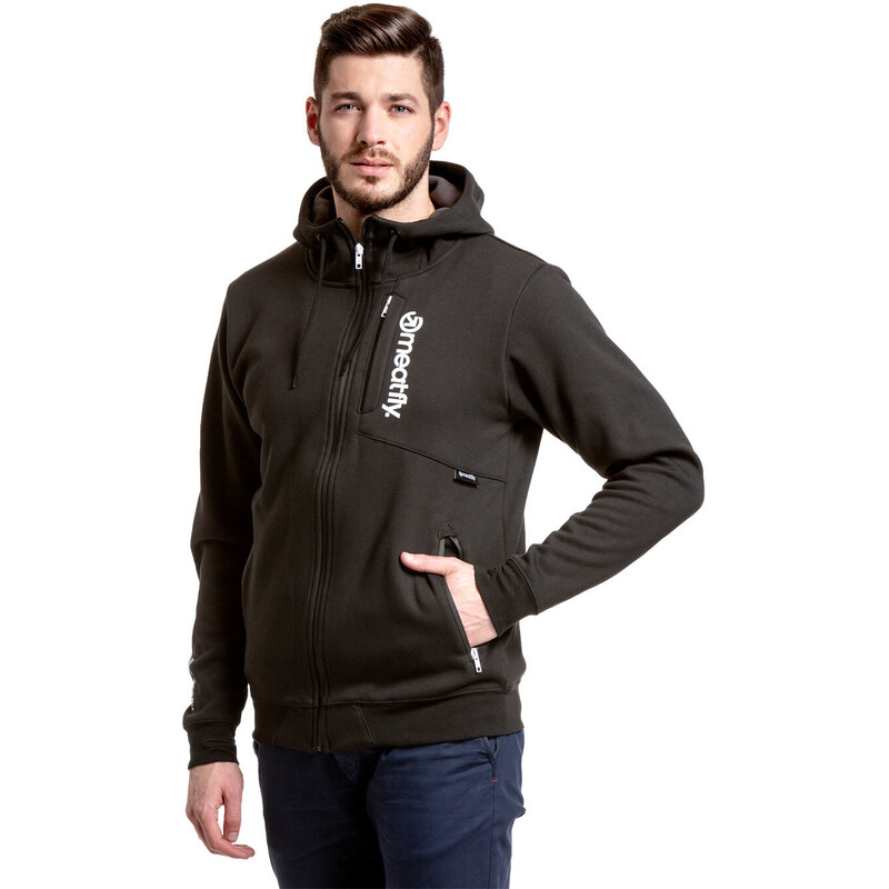 Meatfly pánská technická mikina Lightyear Black | Černá