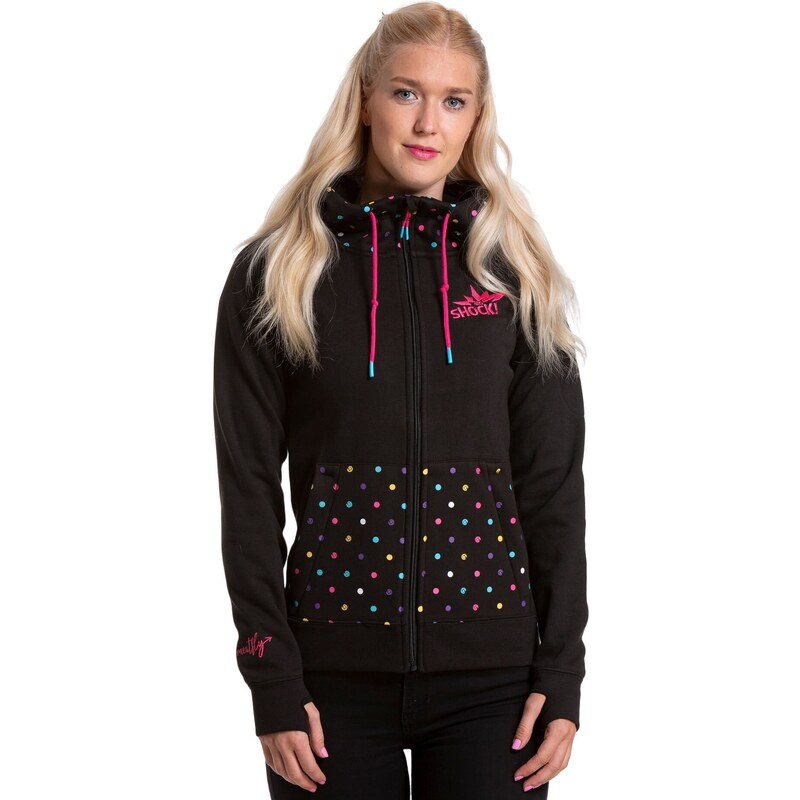 Meatfly dámská technická mikina Alisha Pink Big Shock | Růžová