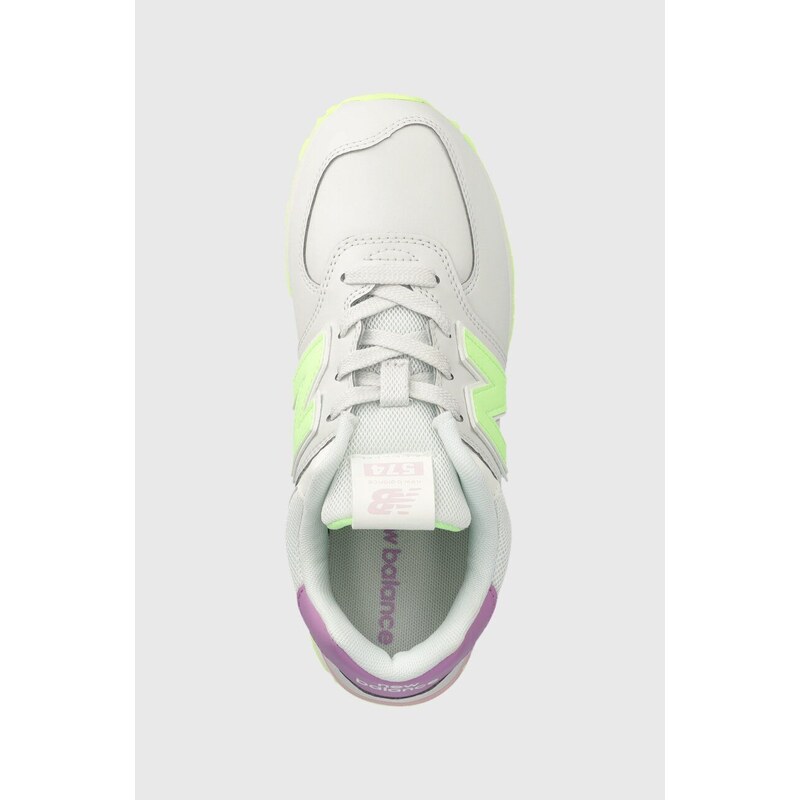 Dětské sneakers boty New Balance GC574CX bílá barva
