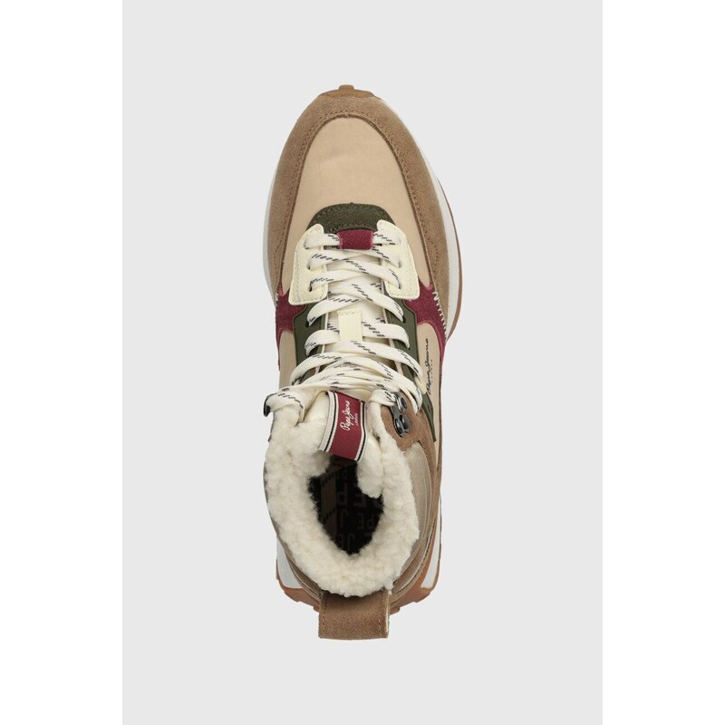 Sneakers boty Pepe Jeans LUCKY TRECK růžová barva, PLS31516