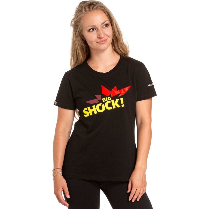 Meatfly dámské tričko Big Shock! Black | Černá | 100% bavlna