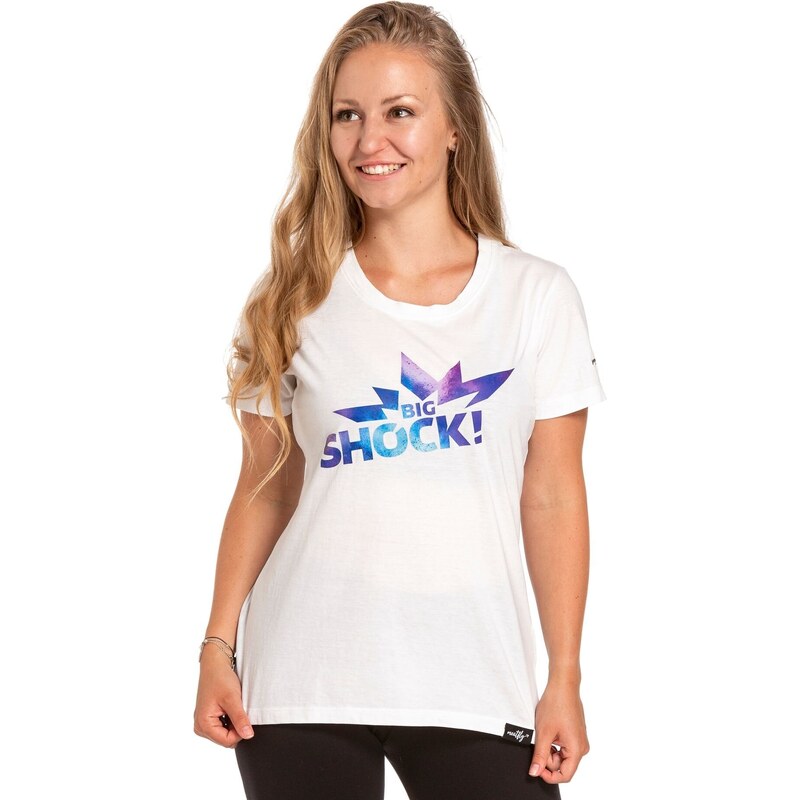 Meatfly dámské tričko Big Shock! White | Bílá | 100% bavlna