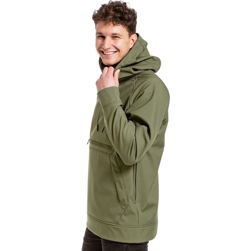 Meatfly pánská softshell bunda Jax Olive | Zelená