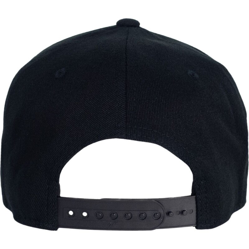 Meatfly kšiltovka Gruman Premium Snapback Black Round/Black | Černá